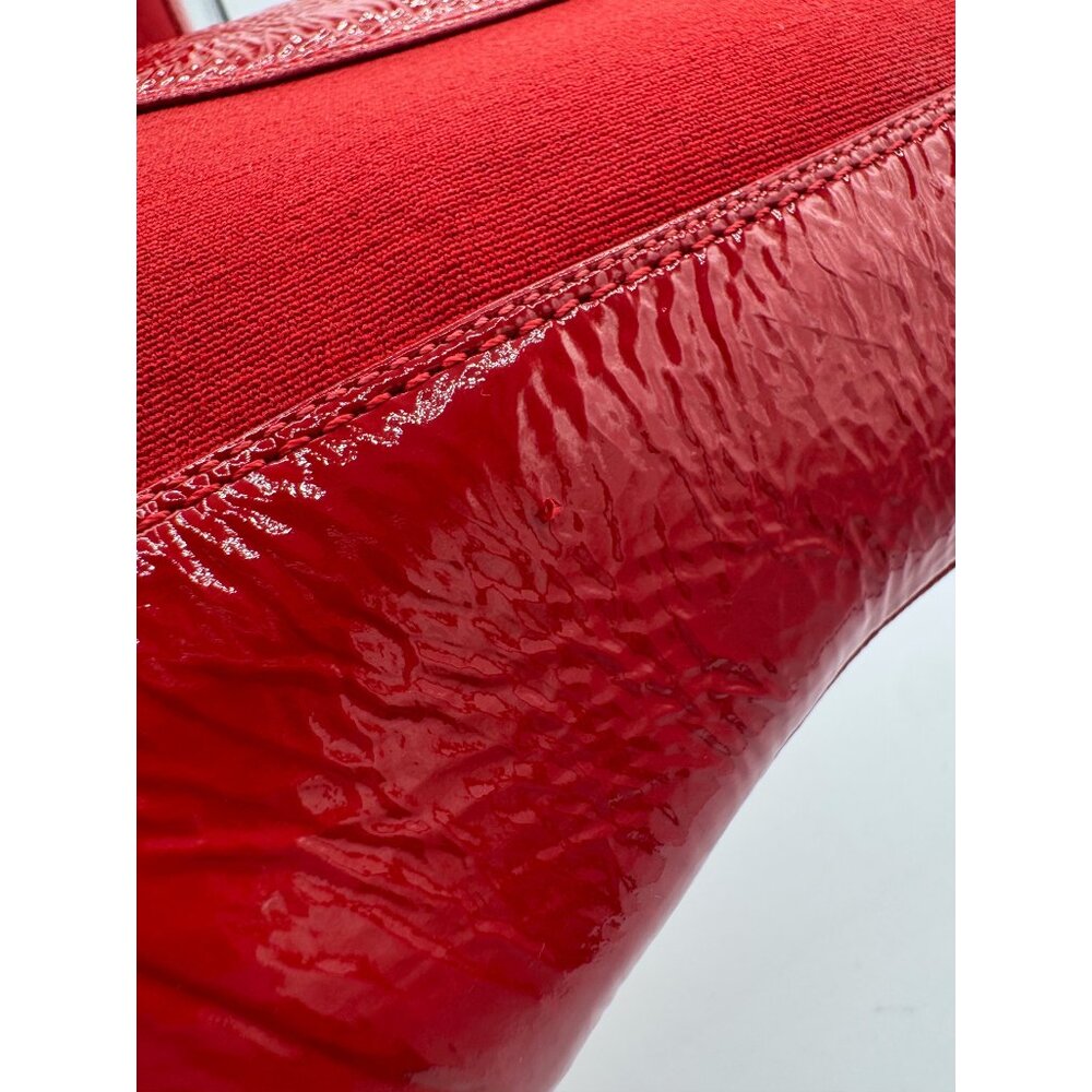 Balmain Moneta Engraved Heeled Red Ankle Boots - Picture 12 of 12